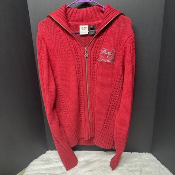 Harley Davidson Knit Sweater Woman's Size L - Picture 7 of 7